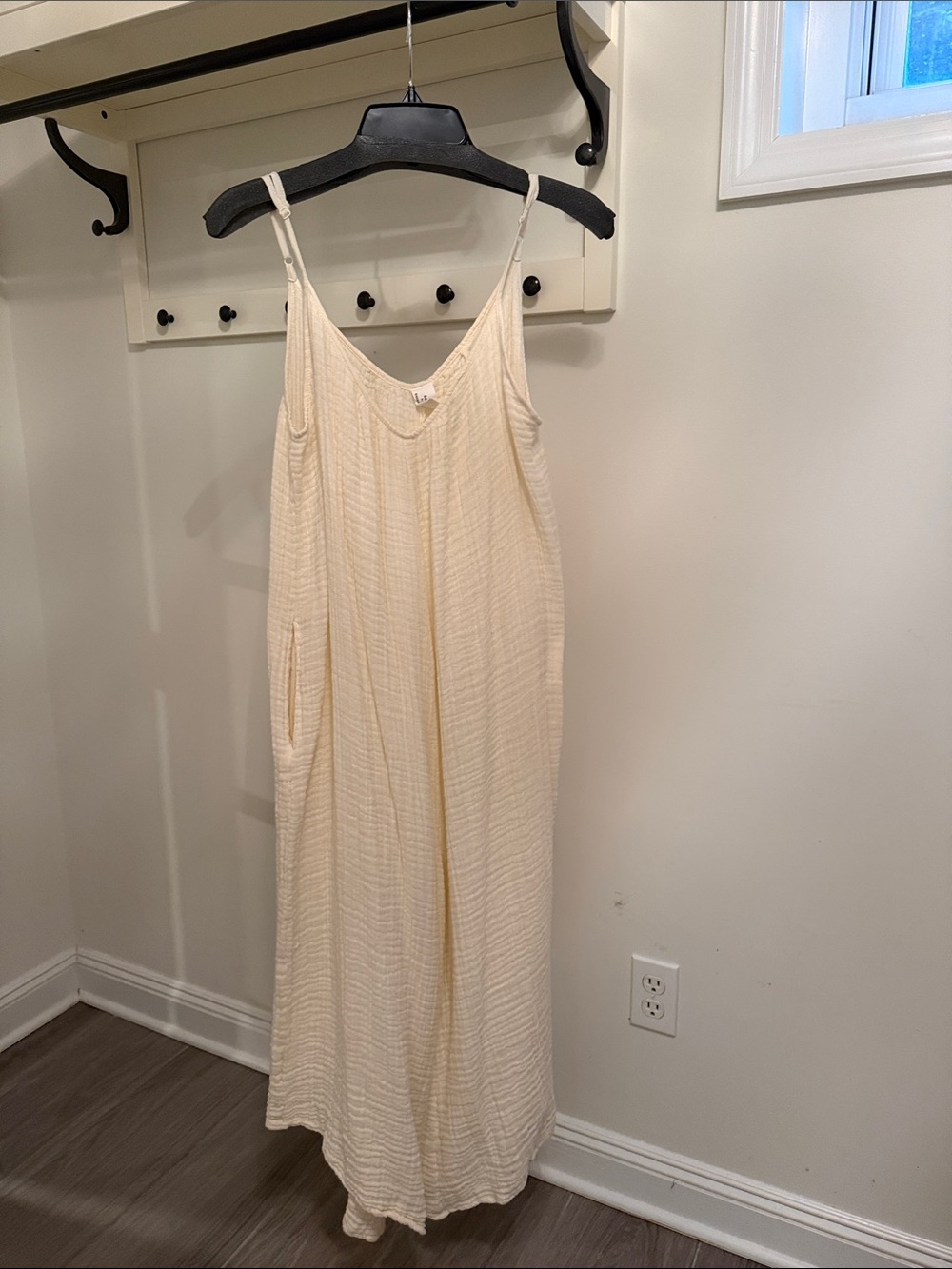 Cream Spaghetti Strap Jumper